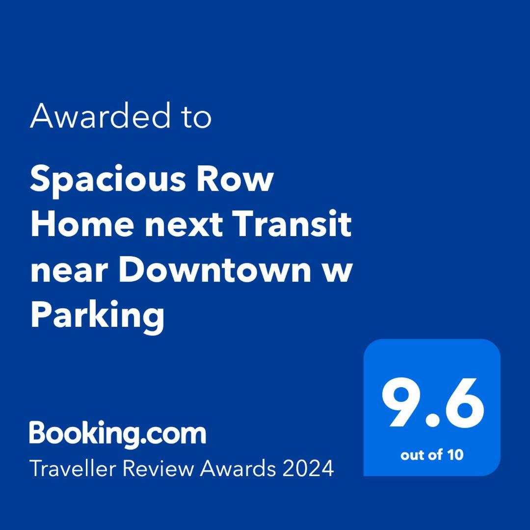 Spacious Row Home Next Transit Near Downtown W Parking Чикаго Екстериор снимка